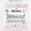 Diy Metal T-Shirt «White Black Red» 641675TPVO29065