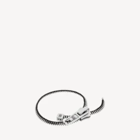 DIY-Reissverschluss-Armband in glänzendem Silber/Antiksilber/Schwarz