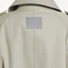 Doppelreihiger Trenchcoat für Damen in Hellbeige
