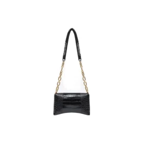 Downtown Xs Umhängetasche mit Krokodilprägung «Schwarz» 6891212106F1090