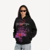 Dream-Hoodie mit Reissverschluss für Damen in Schwarz