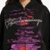 Dream-Hoodie mit Reissverschluss für Damen in Schwarz