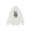 Drip Peace Hoodie, weite Passform «White» 651799TKVA2863932