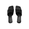 Duty Free-Sandalen 60 mm «Black Shiny Soft Sheepskin» 787303WBCW01000