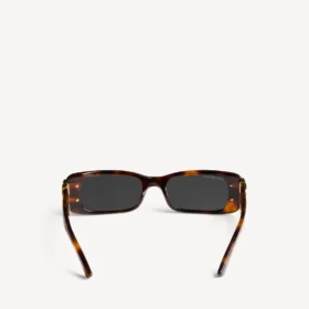 Dynasty-Sonnenbrille für Damen, rechteckig, in Mid Havana