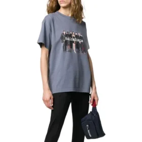 Echtes Balenciaga-T-Shirt «Grey» 620969TIV471404