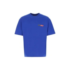 Einfarbig, lässig, kuschelig, Baumwolle, Grösse L, Kurzarm, Blau 612966TIVD14066