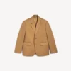Einreihige Herrenjacke in normaler Passform in der Farbe Camel Einreihige Herrenjacke in normaler Passform in der Farbe Camel