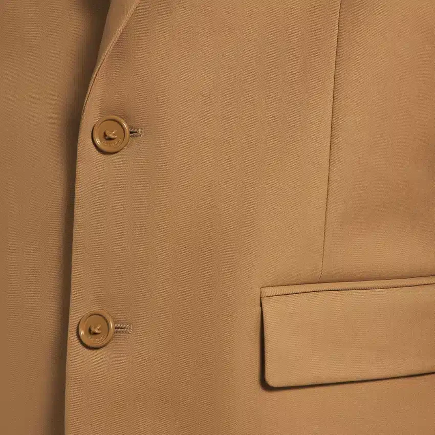 Einreihige Herrenjacke in normaler Passform in der Farbe Camel Einreihige Herrenjacke in normaler Passform in der Farbe Camel