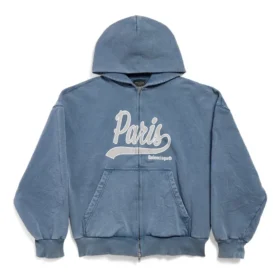 Enjoy Paris Full-Zip-Hoodie Regular Fit «Faded Blue» 803264TRVL99340