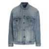Est. 1917 College-Logo-Print-Denim-Jacke, weite Passform «Washed Light Blue» 675207TJW795620