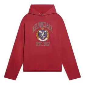 Est. 1917 College-Logo-Print-Hoodie «Red» 674685TLV896163