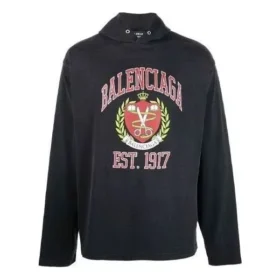 Est. 1917 College-Logo-Print-Hoodie «Schwarz» 674685TLV891076