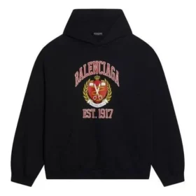 Est. 1917 College-Logo-Print-Hoodie, weite Passform «Schwarz» 675003TLV901076