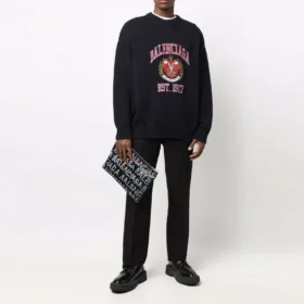 Est. 1917 College-Logo-Pullover mit Rundhalsausschnitt «Schwarz» 675267T32171000