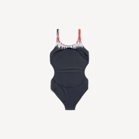 Extreme Tie-Dye-Badeanzug für Damen in Schwarz