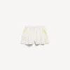 Extreme Tie-Dye-Boxershorts für Damen in A-Linie, weiss/gelb