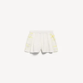 Extreme Tie-Dye-Boxershorts für Damen in A-Linie, weiss/gelb