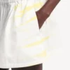 Extreme Tie-Dye-Boxershorts für Damen in A-Linie, weiss/gelb