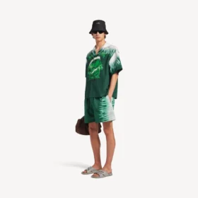 Extreme Tie-Dye-Shorts für Herren in Relaxed Fit, grün/weiss