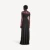 Extremes Tie-Dye-Langarmkleid für Damen in Schwarz Extremes Tie-Dye-Langarmkleid für Damen in Schwarz