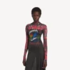 Extremes Tie-Dye-Langarmkleid für Damen in Schwarz Extremes Tie-Dye-Langarmkleid für Damen in Schwarz