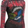 Extremes Tie-Dye-Langarmkleid für Damen in Schwarz Extremes Tie-Dye-Langarmkleid für Damen in Schwarz