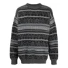 Fair-Isle-Pullover mit Rundhalsausschnitt «Grey» 675280T16121240