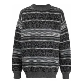Fair-Isle-Pullover mit Rundhalsausschnitt «Grey» 675280T16121240