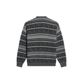 Fair-Isle-Pullover mit Rundhalsausschnitt «Grey» 675280T16121240