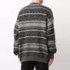 Fair-Isle-Pullover mit Rundhalsausschnitt «Grey» 675280T16121240