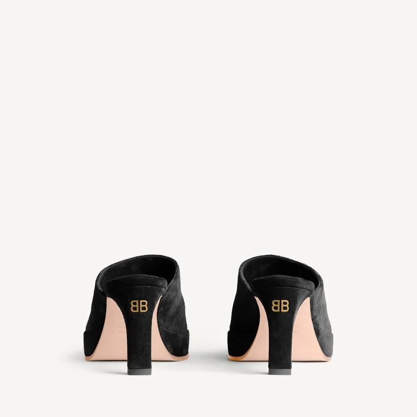 Fargo-Pantoletten für Damen in Schwarz Fargo-Pantoletten für Damen in Schwarz