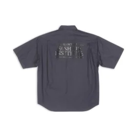 Fashion Institute Kurzarmhemd, weite Passform «Dark Grey» 703846TYB181270