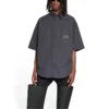Fashion Institute Kurzarmhemd, weite Passform «Dark Grey» 703846TYB181270