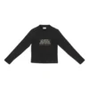 Fashion Institute Langarm-T-Shirt, Medium Fit «Black» 698124TMVH51073