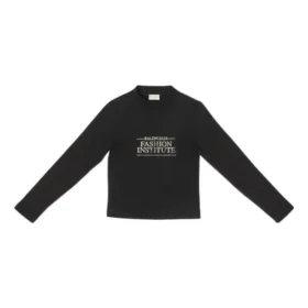 Fashion Institute Langarm-T-Shirt, Medium Fit «Black» 698124TMVH51073