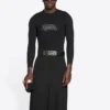Fashion Institute Langarm-T-Shirt, Medium Fit «Black» 698124TMVH51073