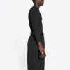 Fashion Institute Langarm-T-Shirt, Medium Fit «Black» 698124TMVH51073