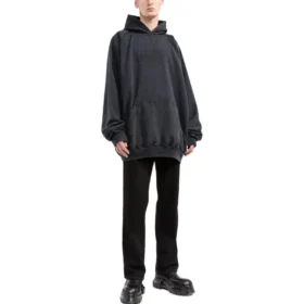 Fashion Institute Oversize-Hoodie «Washed Black» 697879TMVK18190