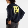 FBI Sweatshirt mit Rundhalsausschnitt «Navy/Gelb» 676629TLVH14265