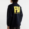 FBI Sweatshirt mit Rundhalsausschnitt «Navy/Gelb» 676629TLVH14265
