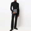 Figurbetonter Rollkragenpullover «Black» 682003T51751000