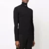 Figurbetonter Rollkragenpullover «Black» 682003T51751000