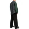 Flanellhemd mit Karomuster und Einsätzen «Green» 658936TCM013064