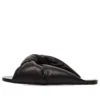 Fliessende flache Sandalen «Schwarz» 636576WA2M01000