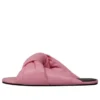 Fliessende Leder-Slides «Pink» 636576WA2M05048