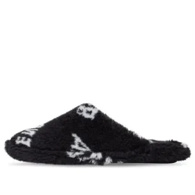 Furry-Slides «Allover-Logo – Schwarz» 699675W2B411090