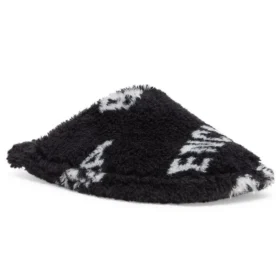 Furry-Slides «Allover-Logo – Schwarz» 699675W2B411090