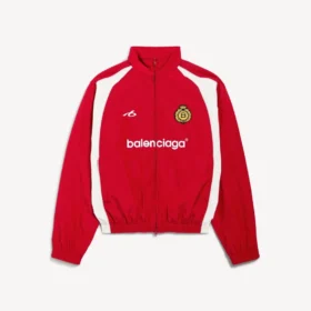Fussball-Jacke für Herren in Lippenstiftrot