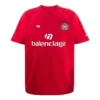 Fussball-T-Shirt Oversized «Red White» 641658TJV516540